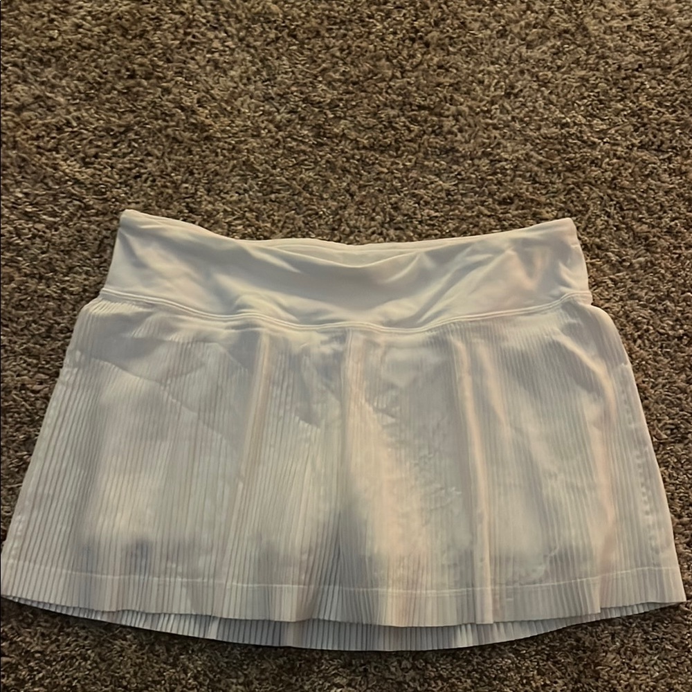 White Pleated Tennis Skirt